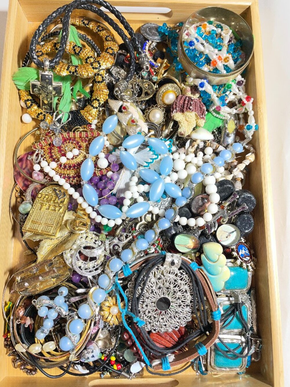 Huge Craft Repair Junk Tangled Findings Parts Jewelry Mix 3.3 Lbs Lot C121